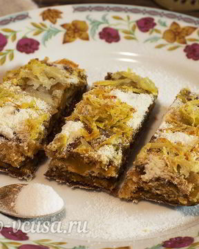 Постный тыквенный пирог