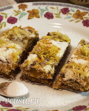 Постный тыквенный пирог