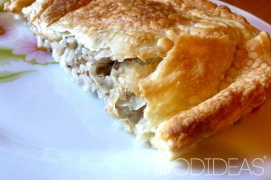 Рецепт рыбного пирога из слоеного теста