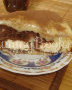 Шоколадно-творожный пирог