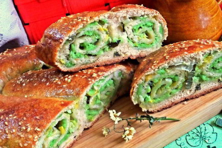 Рецепт сырного пирога-рулета