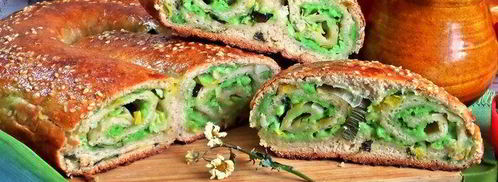 сырный пирог-рулет. Шаг 25