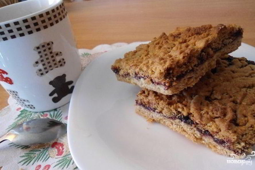 Рецепт тертого пирога со смородиной