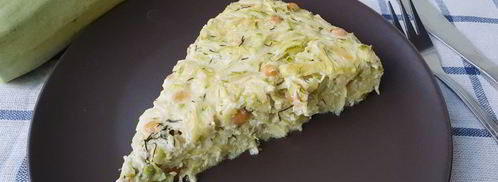 заливной пирог с кабачками и кукурузой. Шаг 5