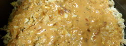 заливной пирог с рыбой в томатном соусе. Шаг 13