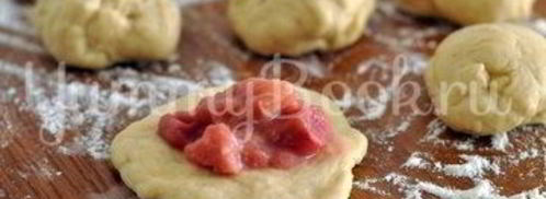 духовые пирожки с ревенем. Шаг 8