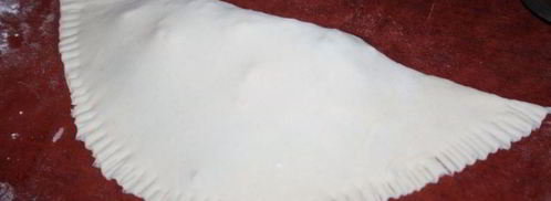 кутабы с креветками, сыром и зеленью. Шаг 6