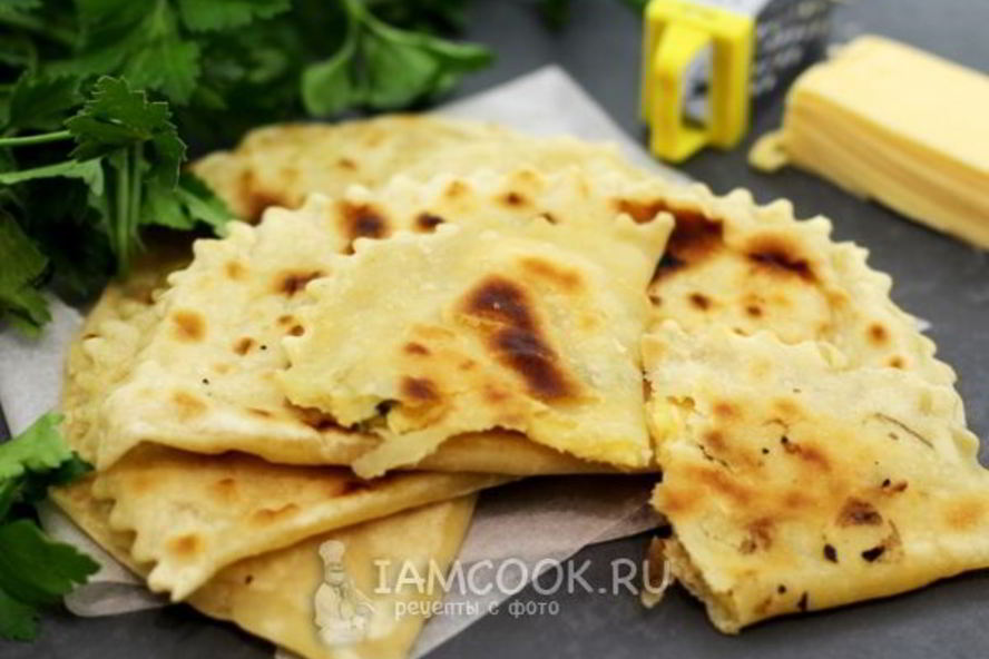 Рецепт кутабов с сыром и зеленью