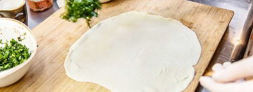 кутабы с зеленью. Шаг 8