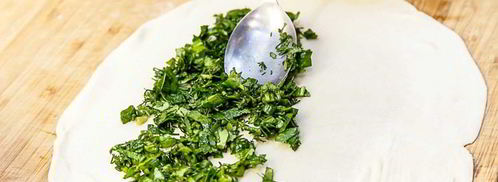 кутабы с зеленью. Шаг 9