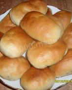 Пирожки дрожжевые с капустой в духовке