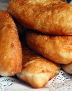 Пирожки с гречкой, беконом и яйцом