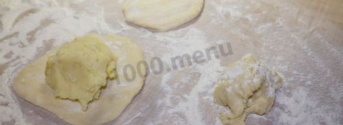 пирожки с картошкой на кефире на сковороде. Шаг 19