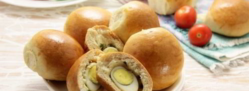 пирожки с перепелиными яйцами. Шаг 14