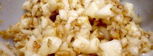 постные пирожки на кокосовом тесте с грушево-ореховой начинкой. Шаг 3