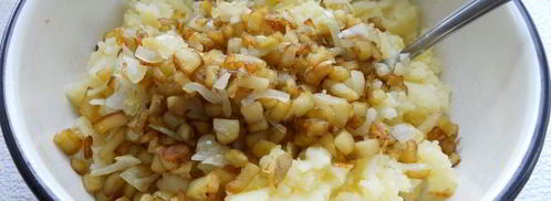 жареные пирожки с картофелем и баклажанами. Шаг 7