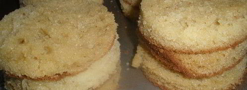 бисквитные пирожные белочка. Шаг 7