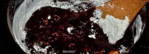 брауни со вкусом амаретто и рикотты. Шаг 3