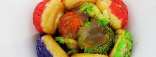 елочка из пирожных шу с пломбирным кремом. Шаг 22