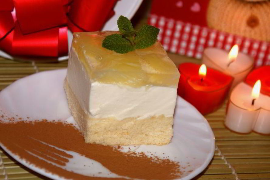 Рецепт пирожного ананасовый десерт