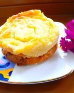 Пирожные творожные с португальским заварным кремом