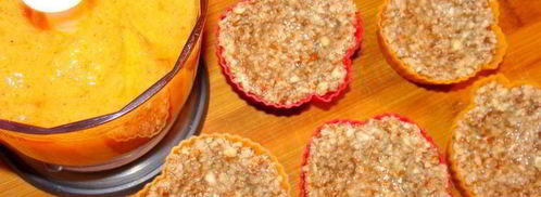 полезное миндальное пирожное с хурмой. Шаг 7