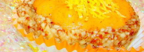 полезное миндальное пирожное с хурмой. Шаг 8