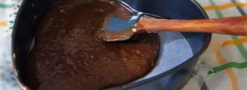 шоколадный брауни с творогом и вишней. Шаг 6