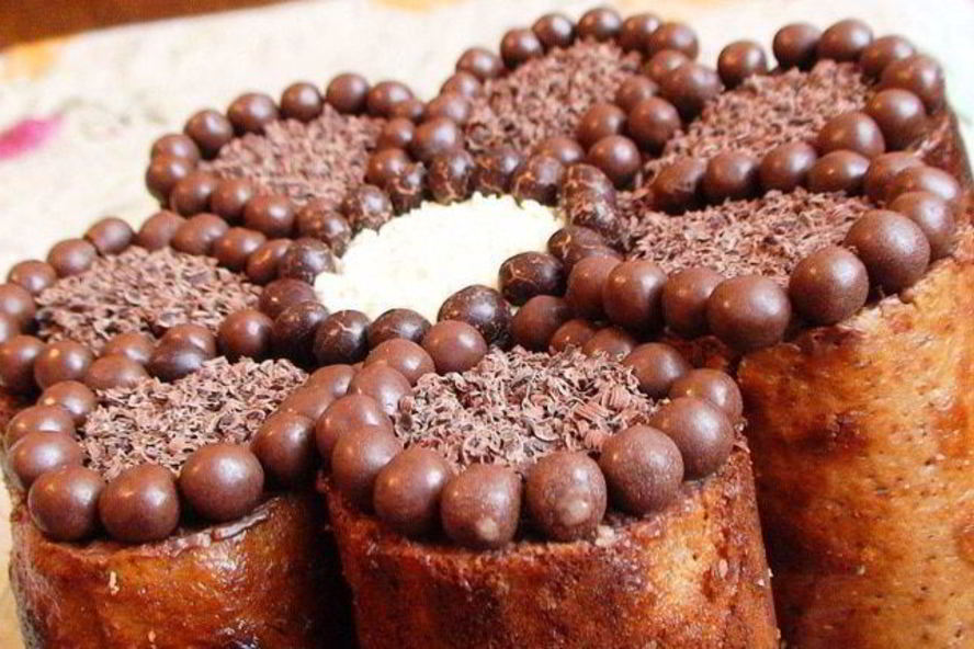 Рецепт торта-пирожного цветочек