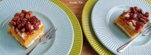 тыквенные пирожные с миндалем и соленой карамелью. Шаг 25