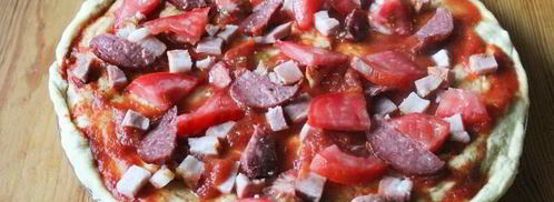 быстрая пицца в микроволновке с сыром. Шаг 13