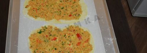 домашний турецкий лахмаджун пицца с фаршем. Шаг 10