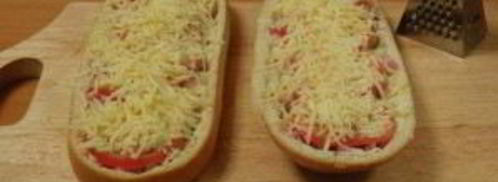 домашняя пицца на батоне. Шаг 9