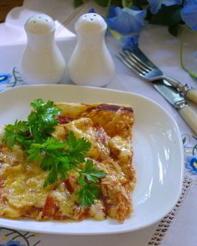 Пицца из бездрожжевого теста в духовке