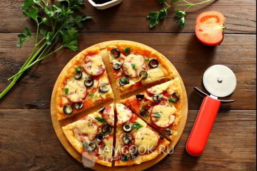 Рецепт пиццы из слоеного теста в мультиварке