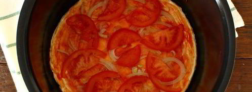 пицца из слоеного теста в мультиварке. Шаг 9