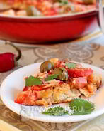 Пицца на кефире на сковороде