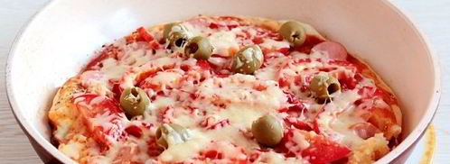 пицца на кефире на сковороде. Шаг 18