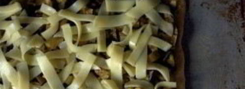 пицца с баклажанами и оливками. Шаг 4