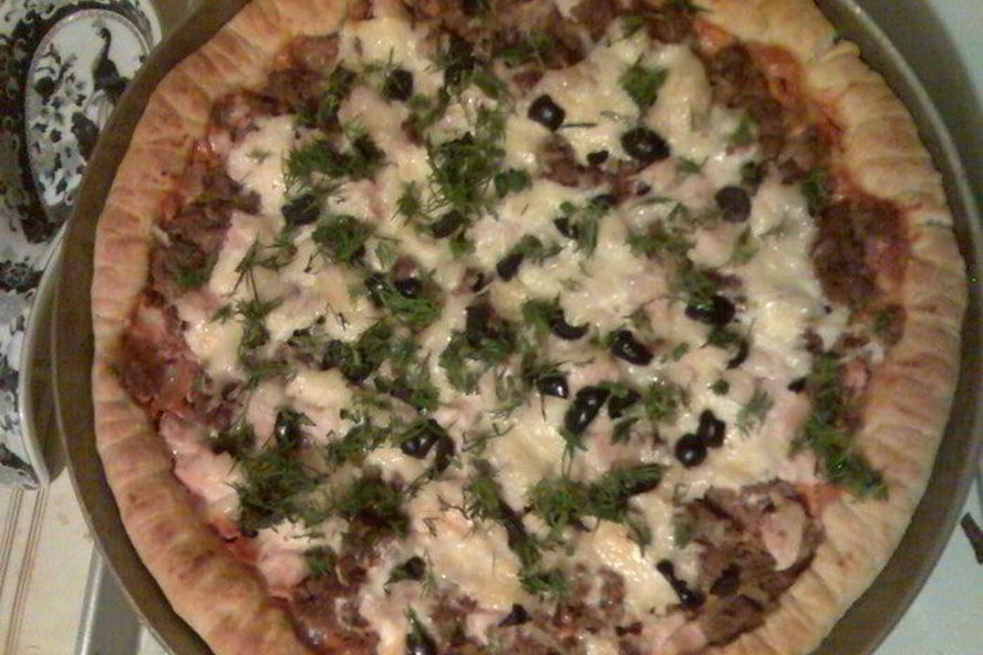 Рецепт пиццы с фаршем