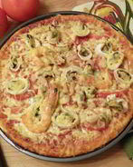 Пицца с морепродуктами в духовке