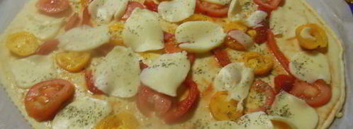 пицца с моцареллой и помидорами. Шаг 12