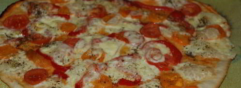 пицца с моцареллой и помидорами. Шаг 14