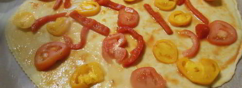 пицца с моцареллой и помидорами. Шаг 9