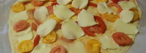 пицца с моцареллой и помидорами. Шаг 10