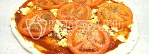 пицца с помидорами. Шаг 12