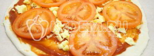 пицца с помидорами. Шаг 11