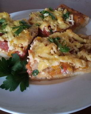 Пицца с шампиньонами