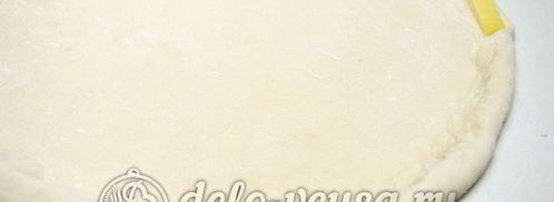 пицца с сосисками и помидорами. Шаг 9