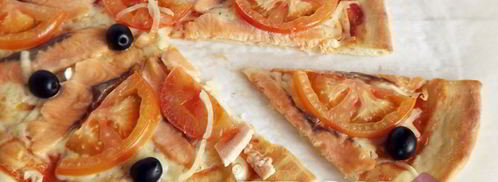 пицца со слабосоленой семгой. Шаг 5